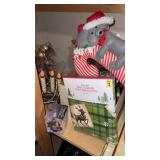Group of Christmas bags , and decorations