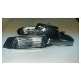 2 Stainless Steel Butter Dishes w/ Glass Inserts