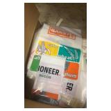 Box Unused Garst & Pioneer Seeds Bags