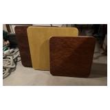 3 folding tables 2 are 35ï¿½ x 35ï¿½ x 28ï¿½ and one