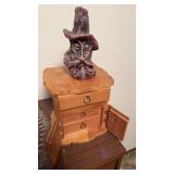 Small jerky box and wizard head