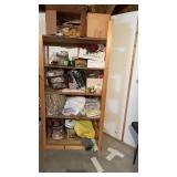 Contents of shelves from post to post: some glass