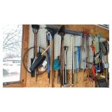 Large group of long handle tools and more