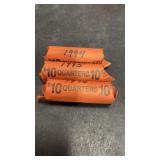 3 Rolls 1990s Quarters