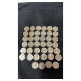 40 ï¿½ 1961,62,63 and 64  silver quarters