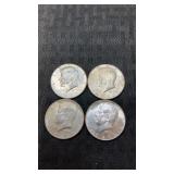 4.  1967 Kennedy half dollars 40% silver