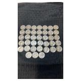 38 ï¿½-  1964. Silver quarters