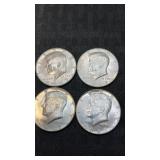 4.   1967 Kennedy half dollars 40% silver
