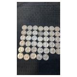 40 ï¿½- 1964. Silver quarters