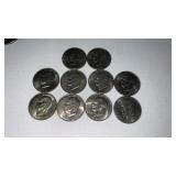 10 Eisenhower $1 coins