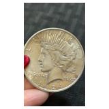 1924 silver peace dollaR