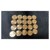 2000  P Sacajawea, dollar coins $20