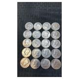 Bicentennial  Kennedy half dollars 1776-1976