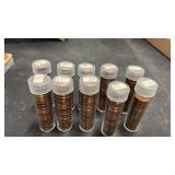 10 Tubes 1960s & 70s Pennies Unsearched , Approx