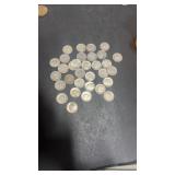 31 mixed date silver dimes 1950 to1964