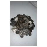 1 lb 4 oz Bag of mixed date dimes. Approximately
