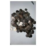 1 lb 4 oz Bag of mixed date dimes. Approximately
