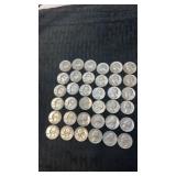 36 ï¿½. 1964. Silver quarters