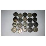 20  mixed dates Kennedy half dollar