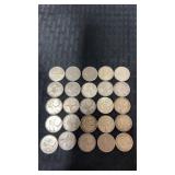 25. Canadian quarters  mixed dates