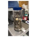 Plastic Jar Unsearched Mixed Nickels , 4 Pounds