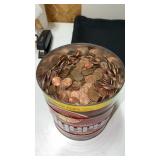 23 lbs 2oz can of unsearched Pennieï¿½s