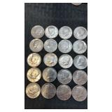 Mixed dates Kennedy hold dollars. $20