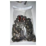 1 lb 13oz bag of nickels 2003,2094 unsearched