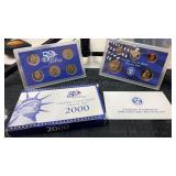 2000 United States mint proof set  with COA