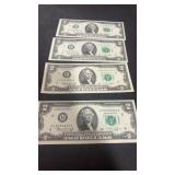Four $2 Bills