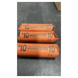 3 Rolls 1960s & 1970s Quarters