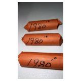 3 rolls of 1980ï¿½s quarters unsearched