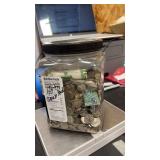 Plastic Jar Unsearched Dimes, 12 pounds 2 oz