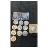 13. Kennedy half dollars mixed date