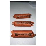 3 rolls of 1980ï¿½s p mint mark  unsearched