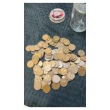 1930ï¿½s. 1 lb   Jar of.  Wheat pennies