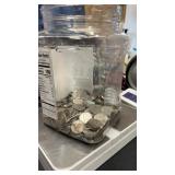 Plastic Jar Unsearched Nickels, 2.2 Pounds