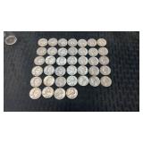 39 ï¿½- 1962 silver quarters