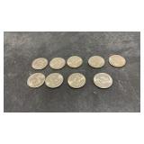 9 Susan B Anthony Dollars 1979