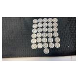 31.   1944 silver quarters