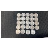 24ï¿½ï¿½.  1941 silver quarters