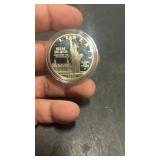 1986 Ellis Island, proof ounce, silver, 90%