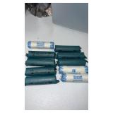 10 rolls of mixed date nickels unsearched