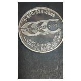 Coast to coast coins, 1 ounce silver round .999