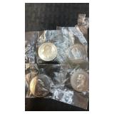 2000 republic of Liberia $5 copper nickel coins