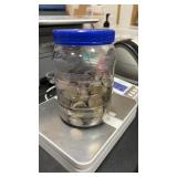 Plastic Jar Assorted State Quarters, 4 pounds 12