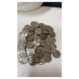 Approximately 80 Iowa state quarters