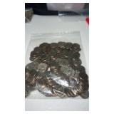 2 lbs 6 oz bag of mixed  date unsearched quarters