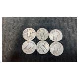 Dates rubbed off   standing liberty quarters