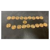 18 Sacagawea Dollar Coins
